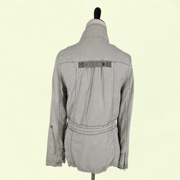 Marrakech Anthropologie Women's Sage Green Utility Army Jacket XS - Picture 3 of 9